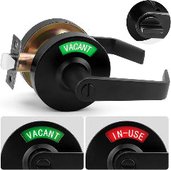 Vacant or In-Use Privacy Bathroom Door Lock