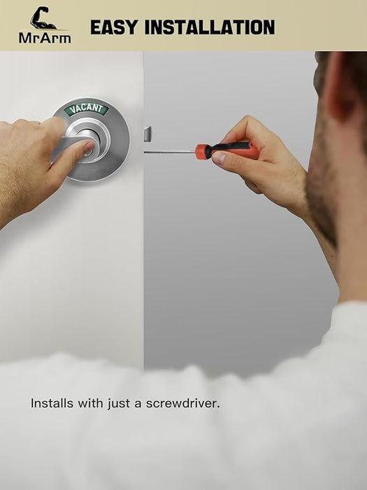 Privacy Indicator Lock - Satin Chrome