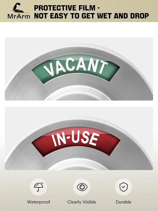 Privacy Indicator Lock - Satin Chrome