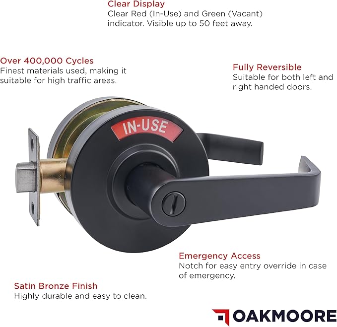 Commercial Door Handle - Black