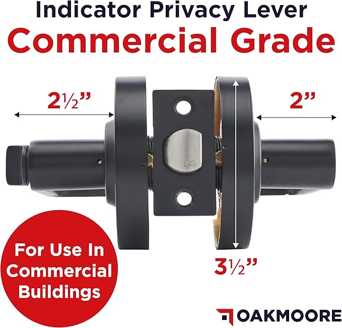 Commercial Door Handle - Black