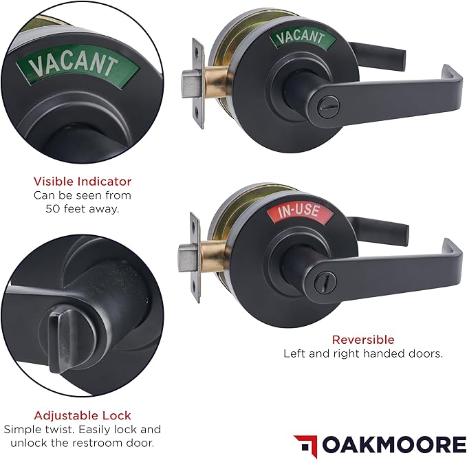 Commercial Door Handle - Black