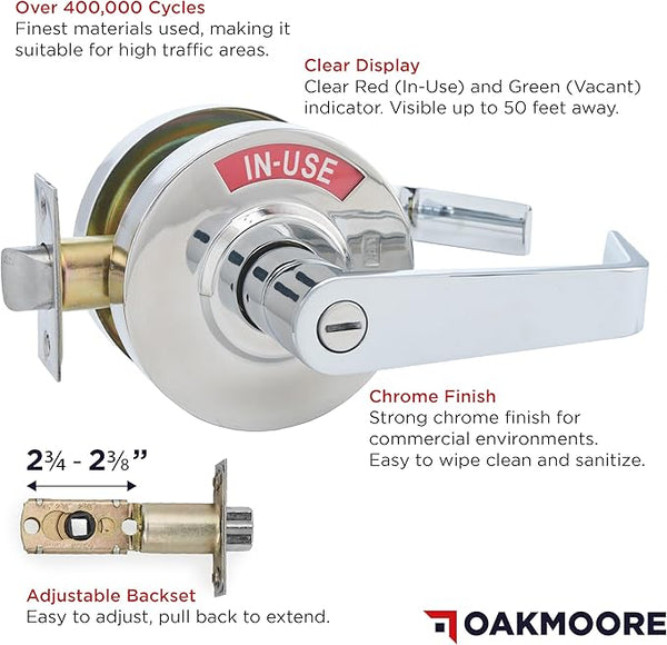 Commercial Door Handle - Chrome