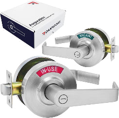 Commercial Bathroom Door Handle with Indicator Lock