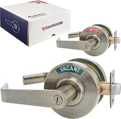 Commercial Door Handle Lock - Antique Bronze