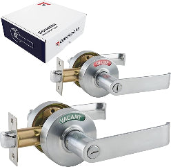 Commercial Door Handle Lock - Silver